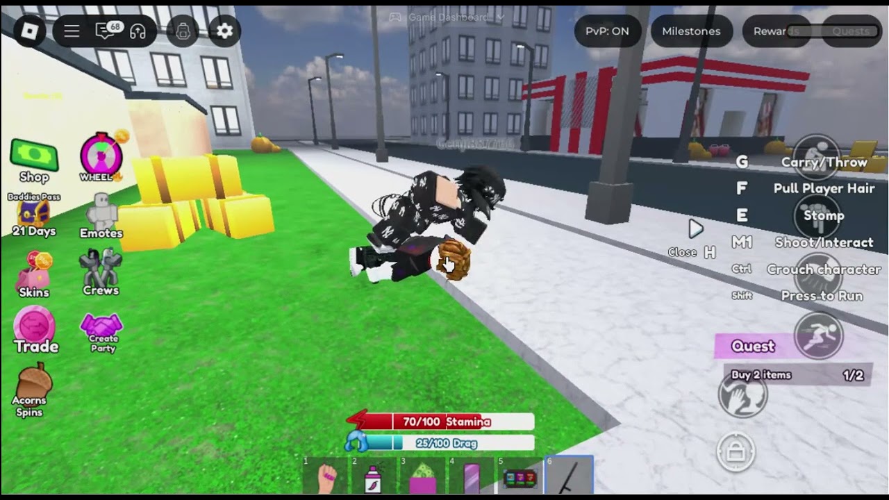 PLAYING BADDIES WITH BATON FROM POLICE STATION+STARTING BADDIES