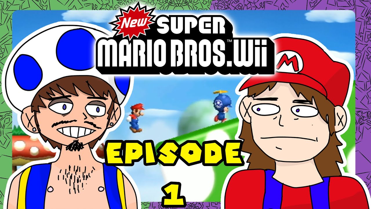 New Super Mario Bros. Wii but one of us SUCKS but we wont clarify WHO.