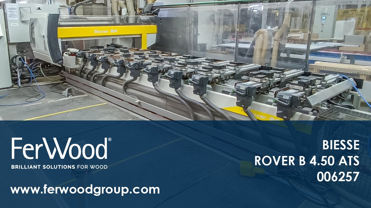 Обрабатывающий Центр С Присосами во время работы  - BIESSE ROVER B 4.50 ATS - Ferwoodgroup - 006257