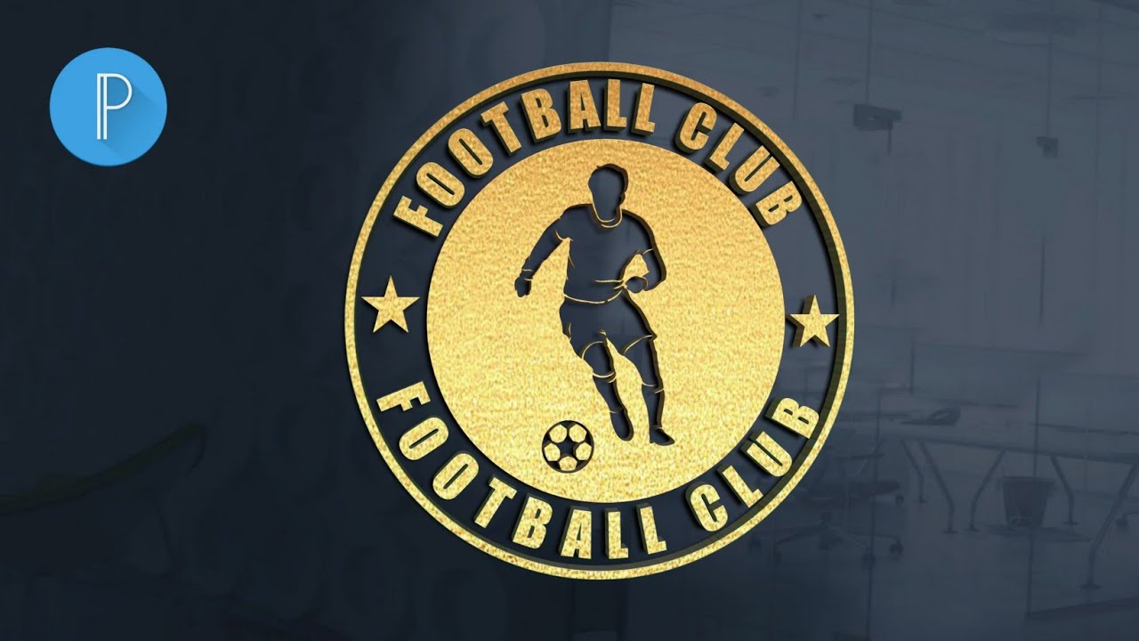 Football Club Professional Logo Design Tutorial | How To Make Logo Design In Pixellab App