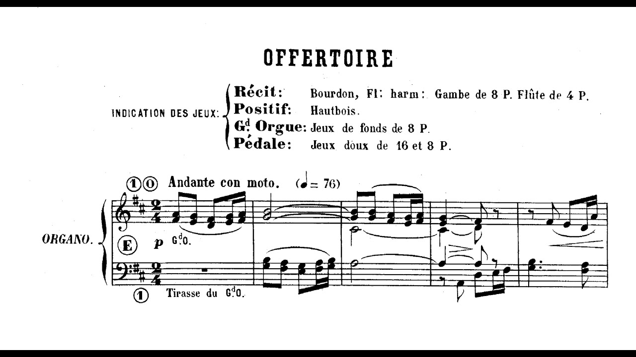 Guilmant: Offertoire D-Dur op. 52 Nr. 1