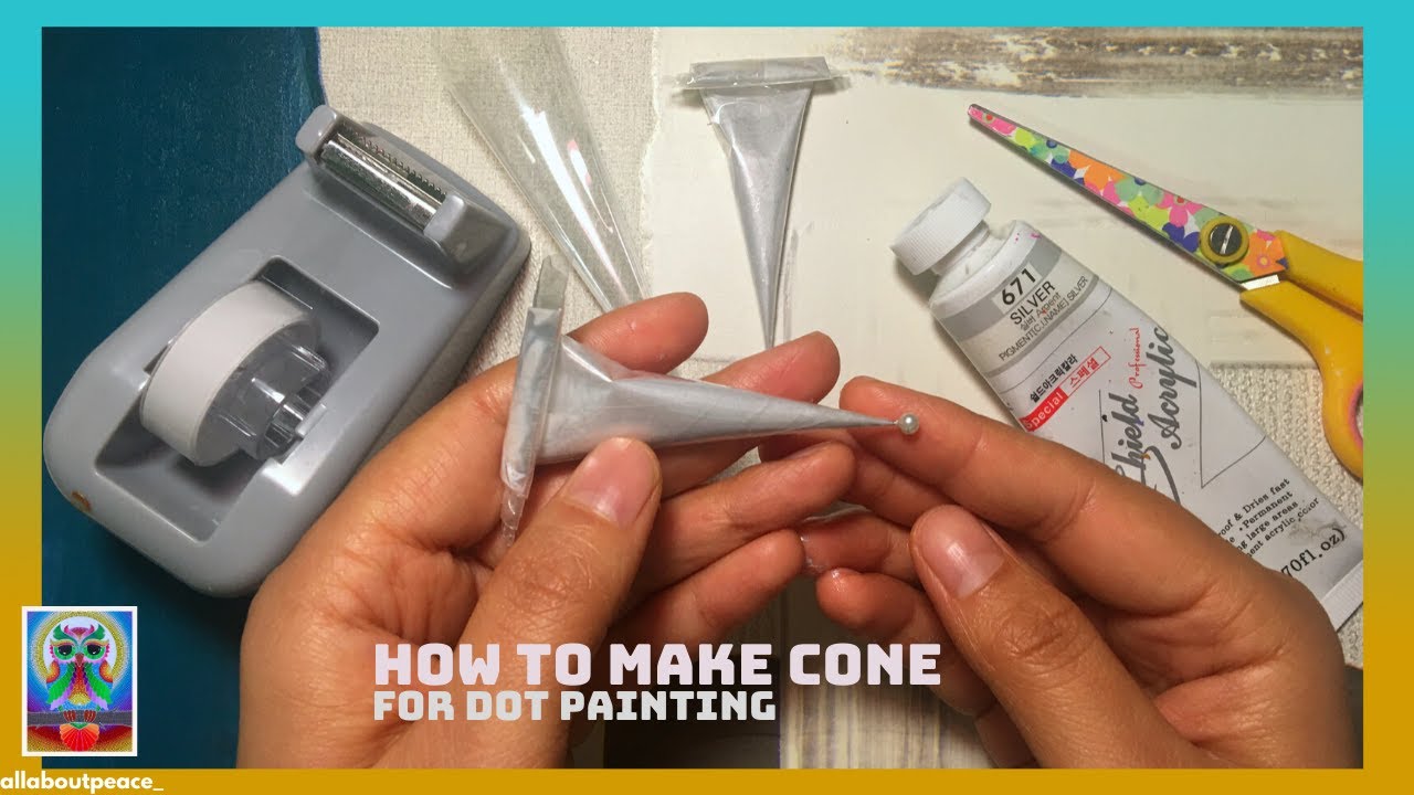 How to Make Cone for Dot Painting (Arum S Mandalas)