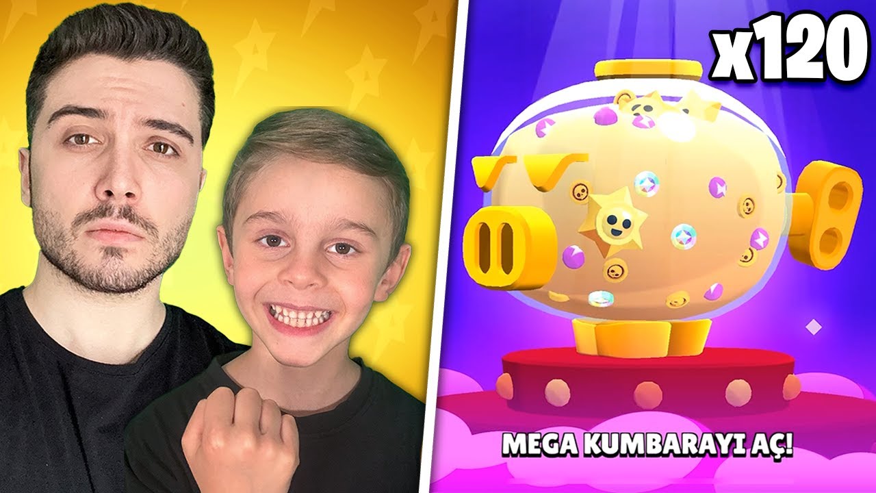 120 TANE STAR HEDİYESİ AÇTIK! 😱 MEGA KUMBARA | Brawl Stars