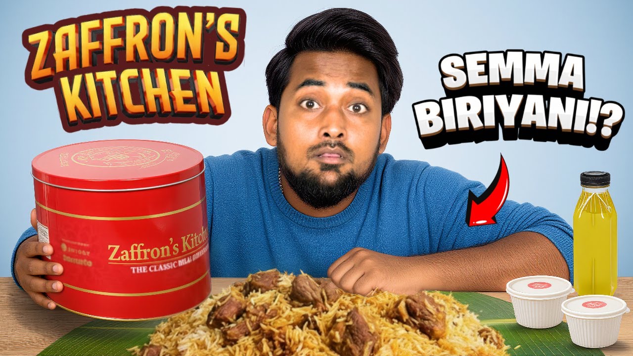 Zaffron’s Kitchen Mutton Tin Biriyani Review 🍖