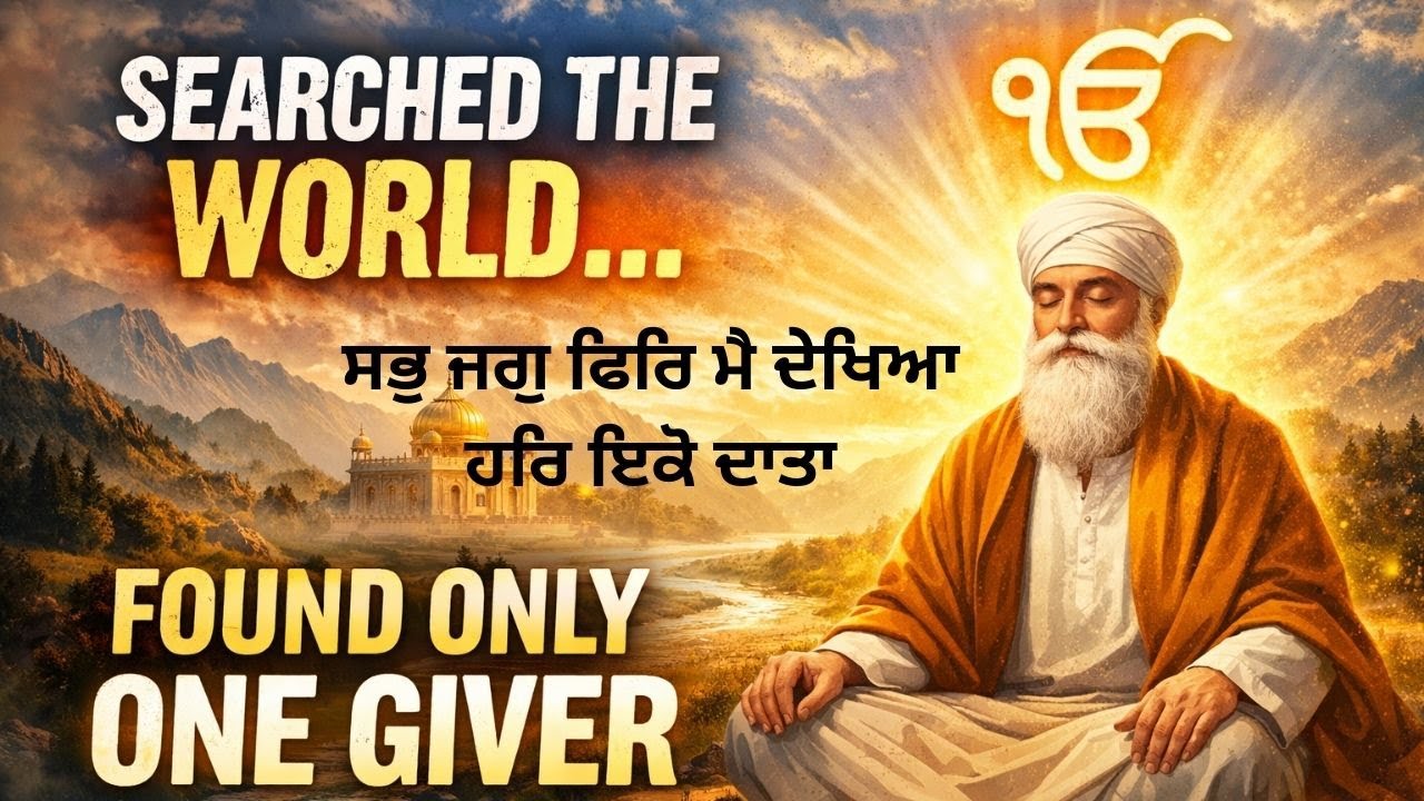 ਸਭੁ ਜਗੁ ਫਿਰਿ ਮੈ ਦੇਖਿਆ ਹਰਿ ਇਕੋ ਦਾਤਾ | Sabh jug phir mai dekiaa har eko data