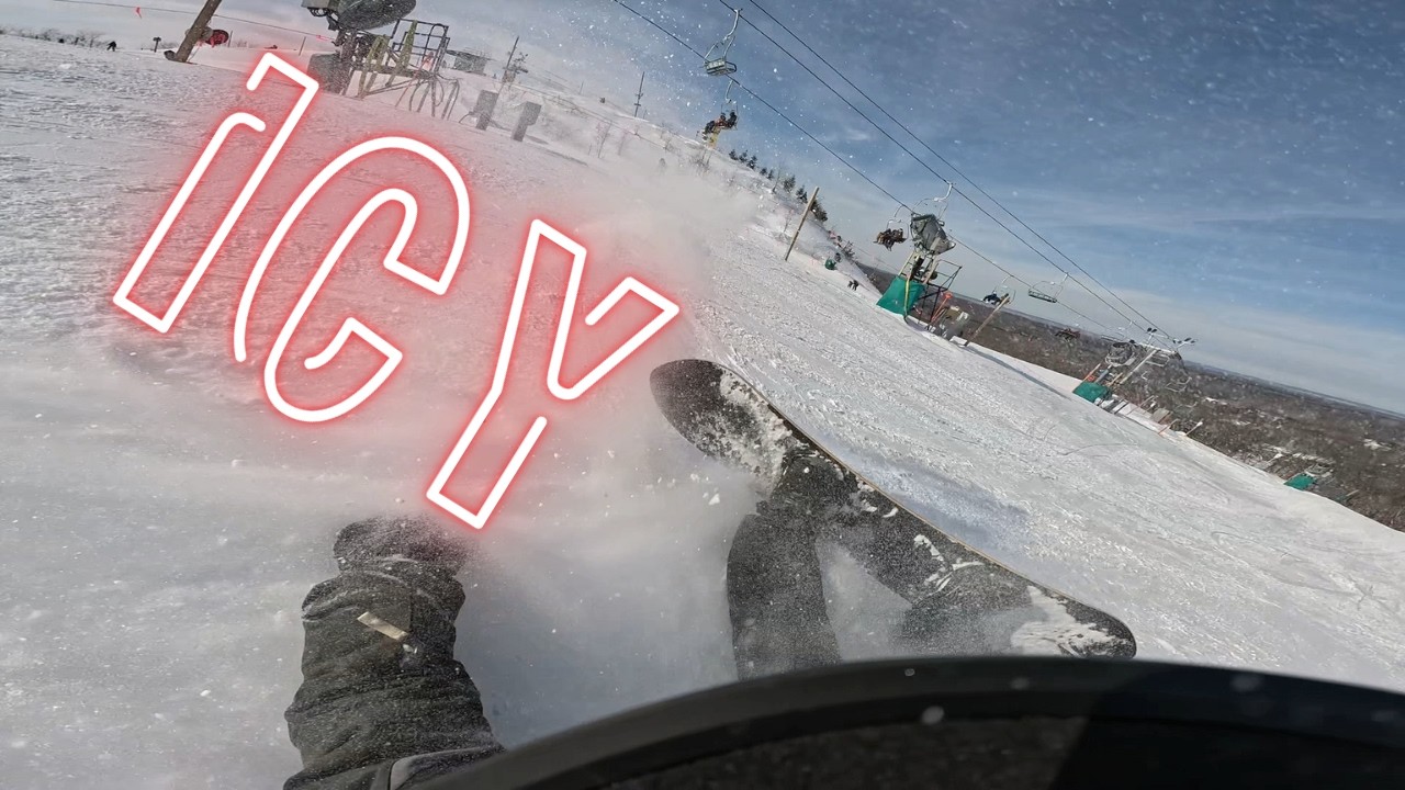 Season Aero: Taking my new snowboard out for 2026 season at Caberfae Day 1