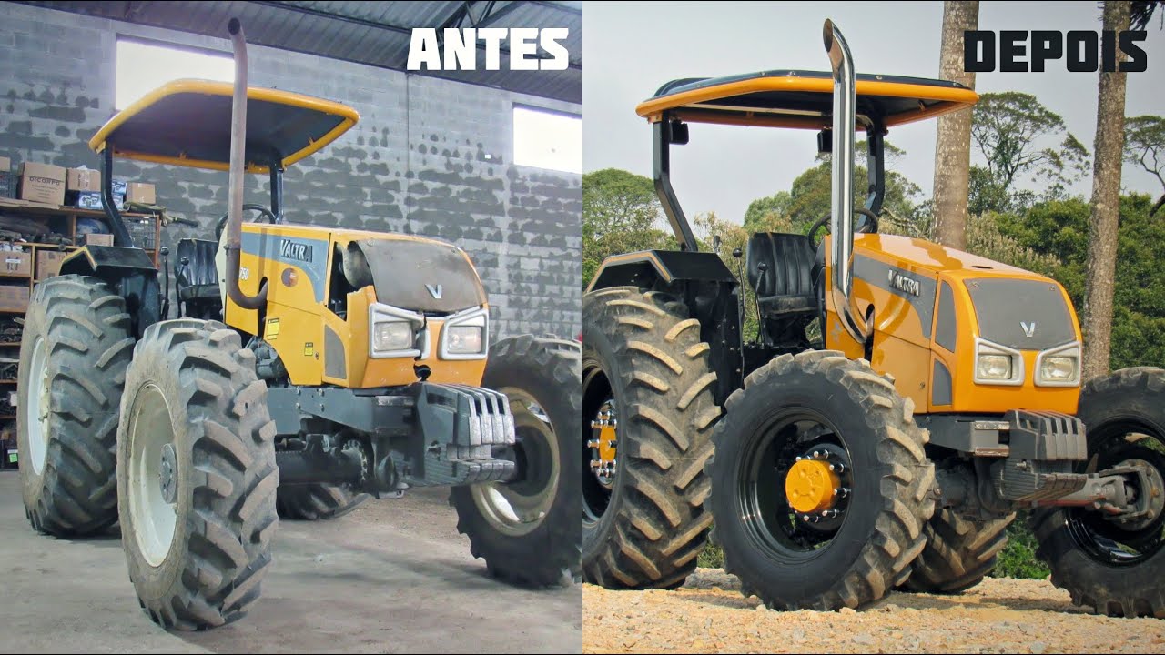 Antes & Depois - Projeto VALTRA A750 GI (ano 2009) (by Schulis Customs) 🛠 😎