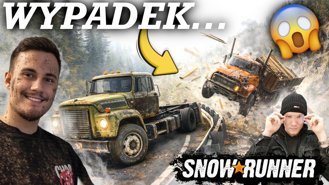 WYPADEK Z ŁADUNKIEM 😱 PRZEZ KUBĘ STRACILIŚMY WSZYSTKO... 😭 SNOWRUNNER