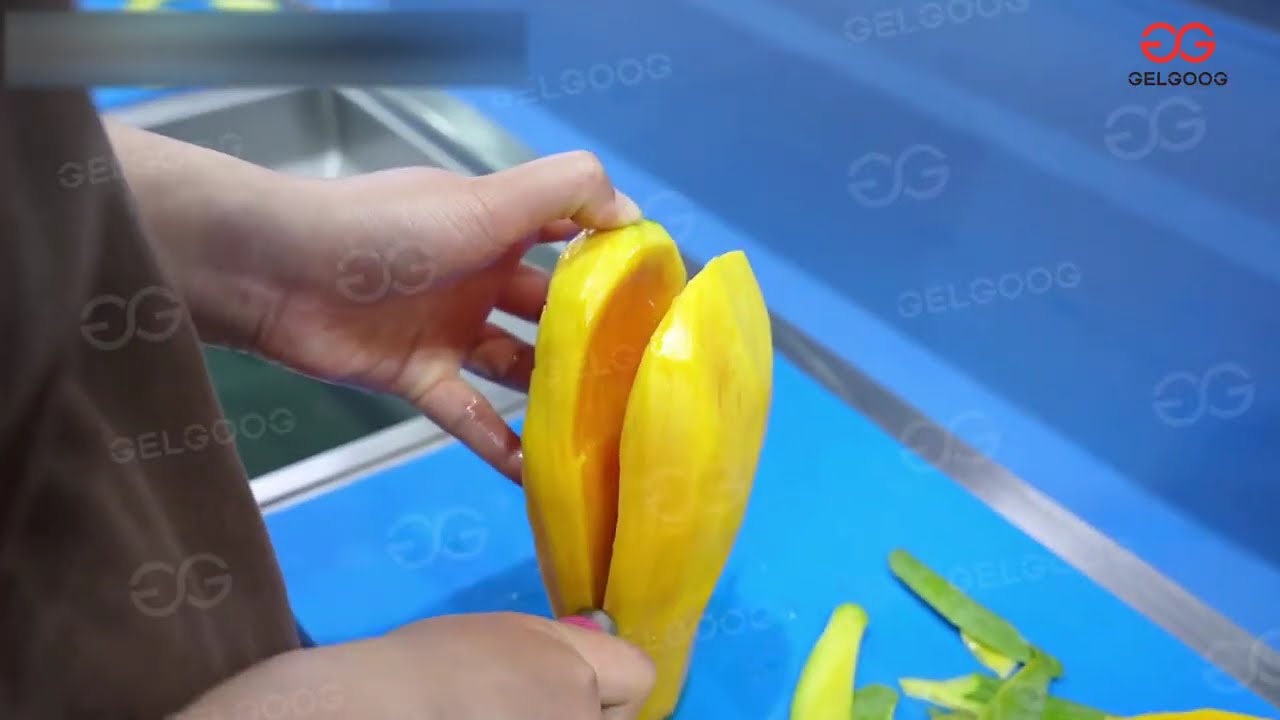 Mango Washing Peeling And Cutting Processing Line