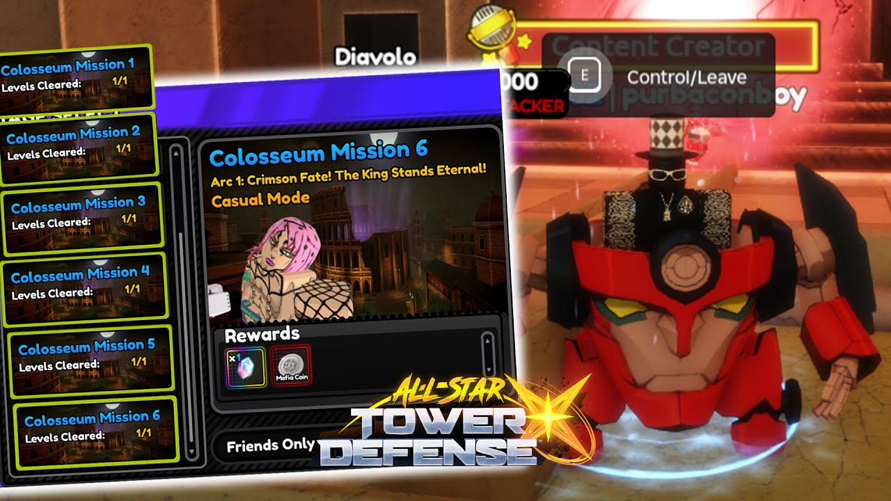 NEW OP UNIT! Spiral Pilot (Simon) | Colloseum Missions 1 - 6 | ASTD X Update 5 (Roblox)