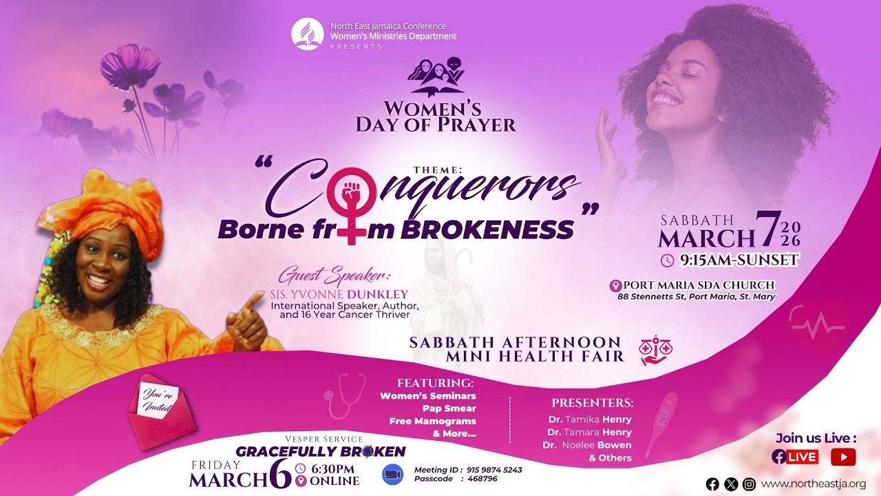 NEJC Women's Ministries || Day of Prayer 2026  || Sis. Yvonne Dunkley || Sabbath March 7, 2026