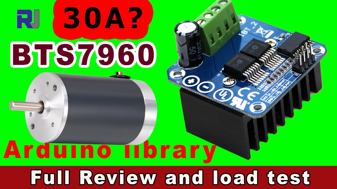 Использование модуля контроллера двигателя BTS7960 BTN8982TA PWM H Bridge с библиотекой Arduino R...