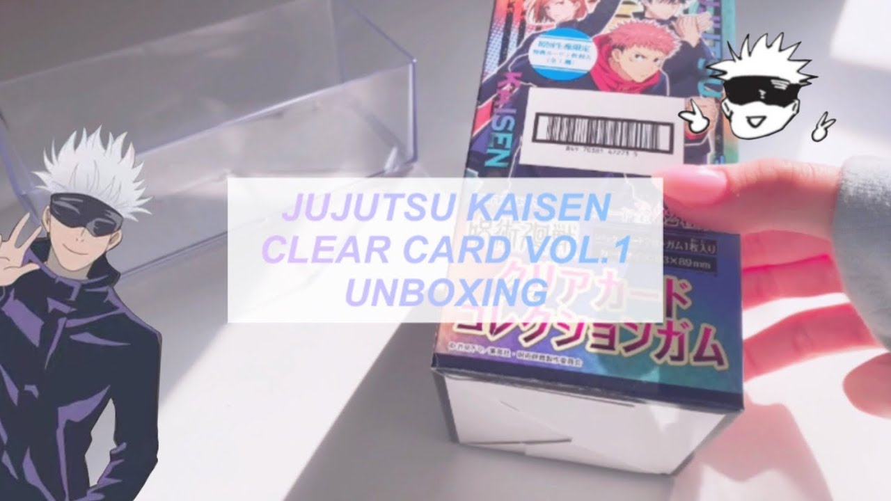 Jujutsu Kaisen clear card vol.1 unboxing