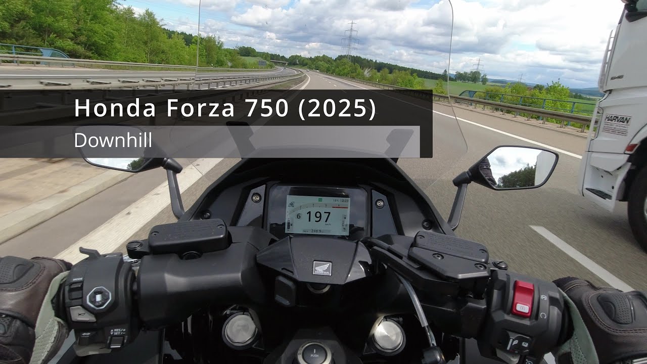 Honda Forza 750 (2025), Top Speed, Autobahn