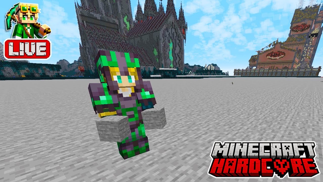 🔴 LIVE 🔴 Outlining a New Fallout-Inspired Build in my 53,600 Day Hardcore Minecraft World