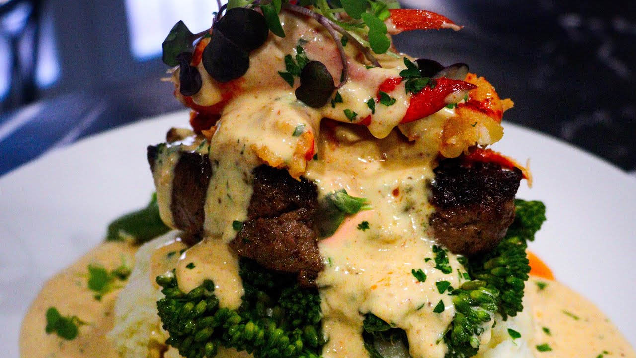 Идеи для ужина с лобстером и стейком | Рецепты Surf N Turf | Рецепт с лобстером | Идеи для ужина ...