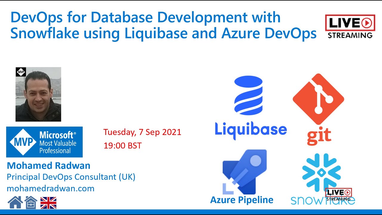 DevOps for Database Development with Snowflake using Liquibase and Azure DevOps