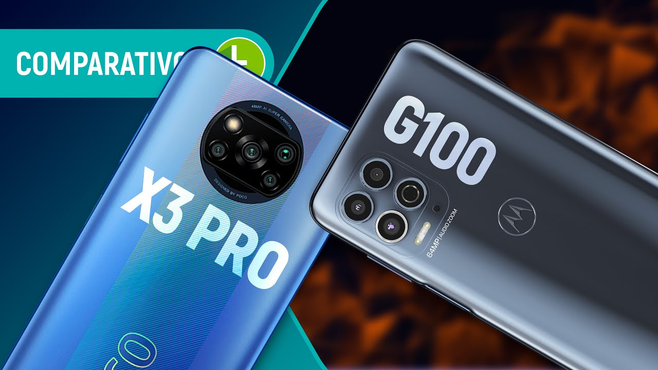 POCO X3 PRO vs MOTO G100: qual oferece o MELHOR CONJUNTO sem cobrar muito? | Comparativo