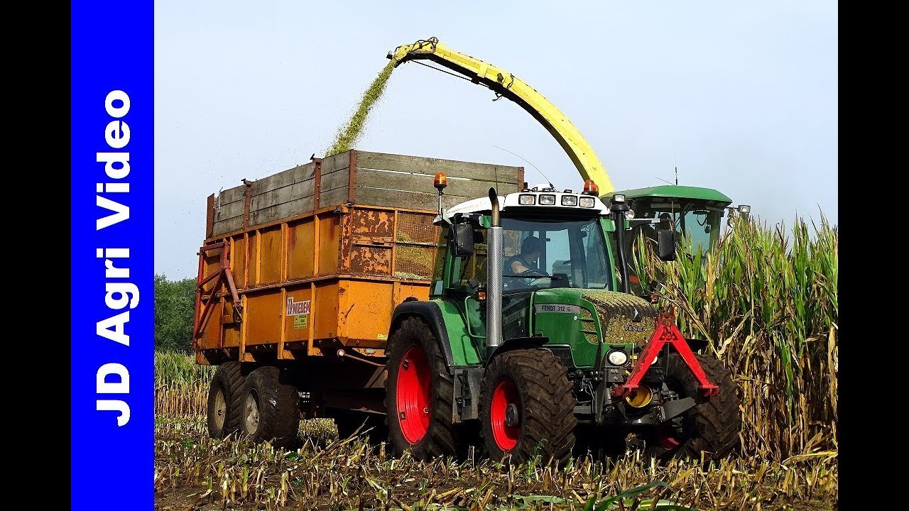 Mais hakselen 2018 | John Deere 6850 | Fendt 312+313 | Bloemendal | Maishäckseln