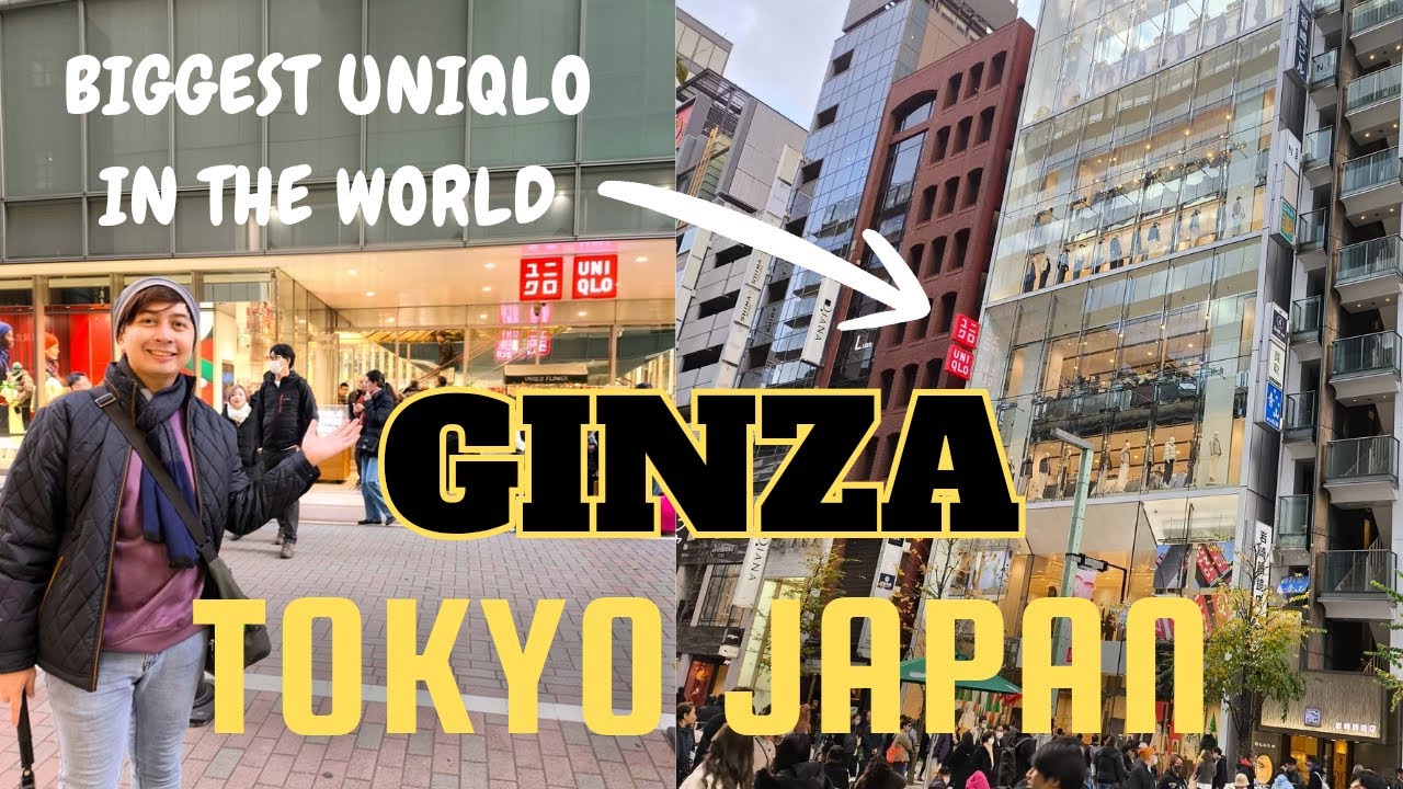 DIY Tour to Ginza Tokyo Japan | World’s Largest UNIQLO Store 🇯🇵 #ginza #tokyo