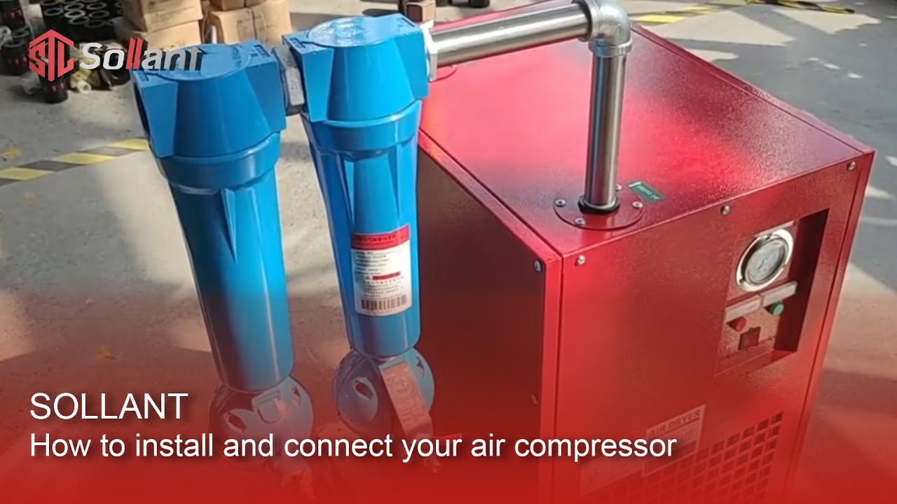 Shanghai Sollant | How to install and connect your air compressor