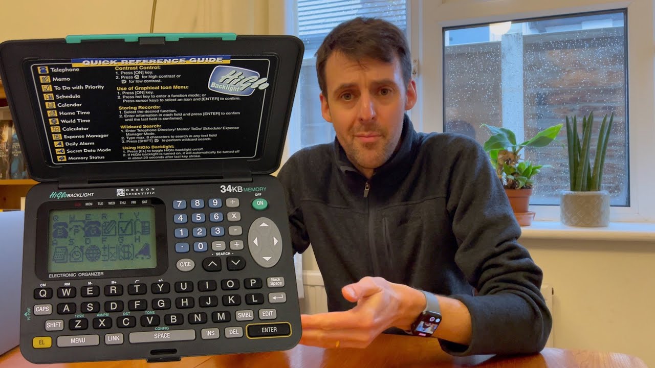 90s Electronic Organiser: The Oregon Scientific AM-080C 34KB