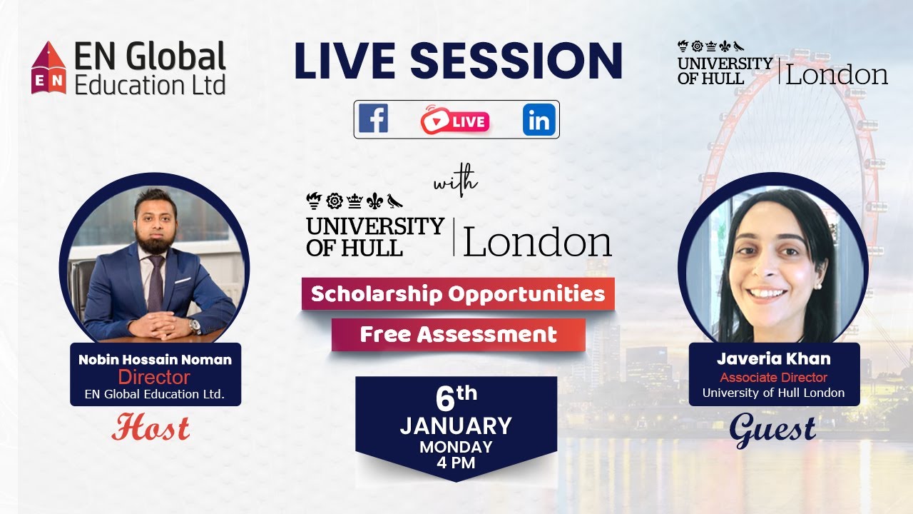 Live session with the University of Hull, London!