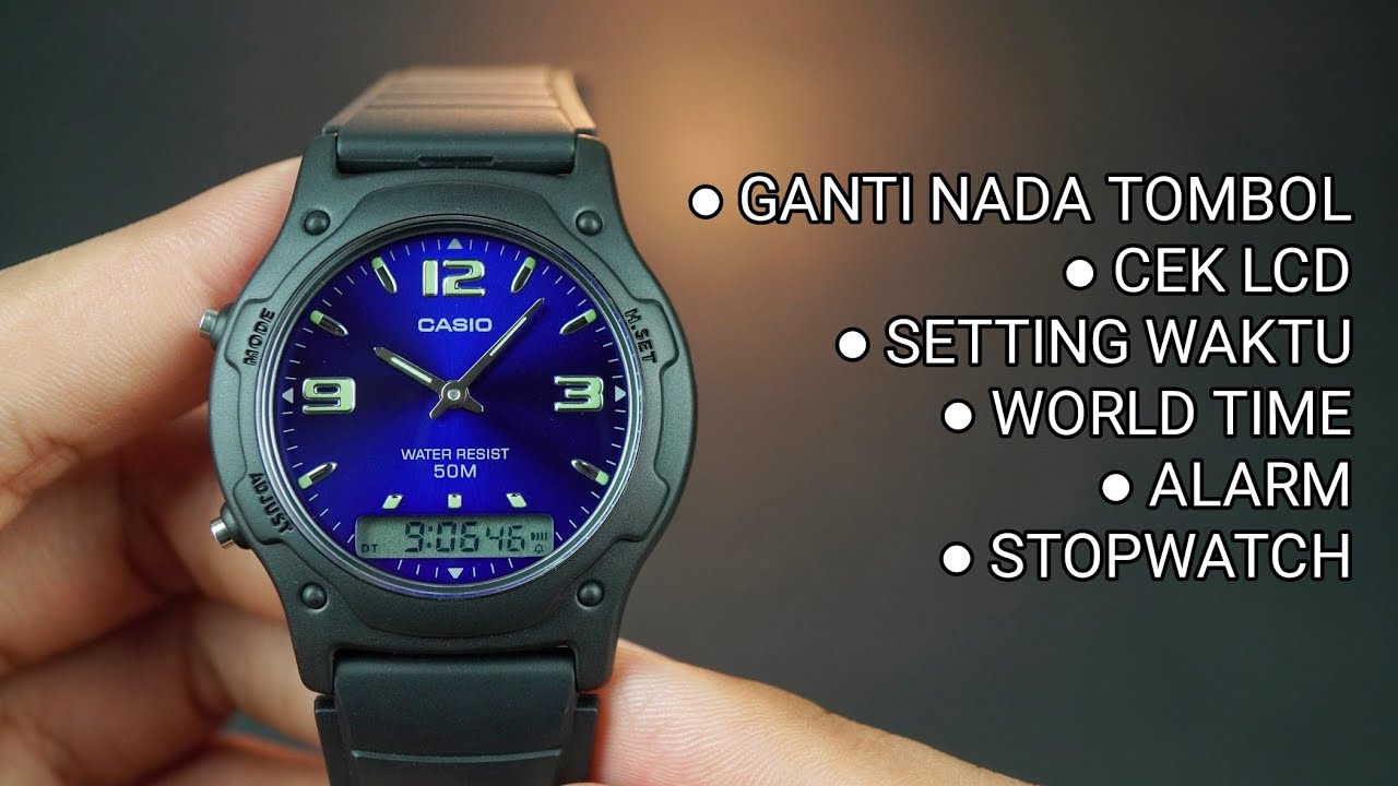 CARA SETTING LENGKAP FITUR CASIO AW-49H‼️