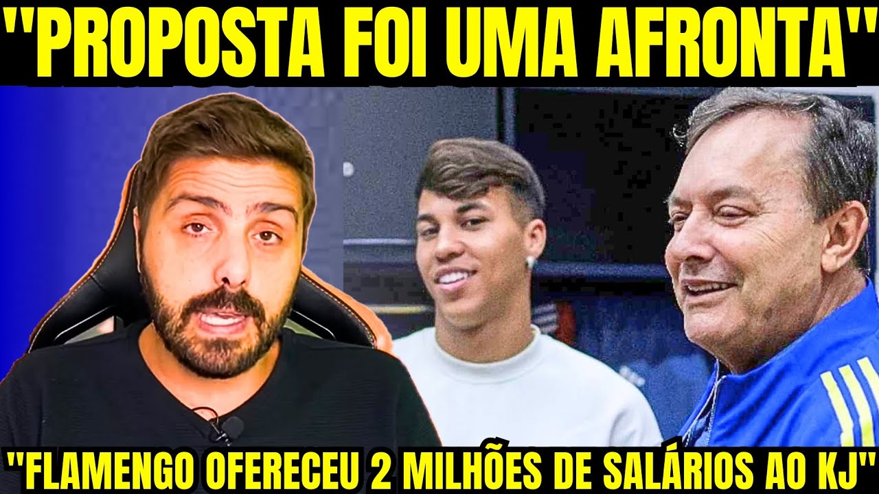 FLAMENGO PROCUROU KAIO JORGE OFERECEU 2 MILHÕES DE SALÁRIO PRA TENTAR CONVENCER O JOGADOR, IRRITOU..