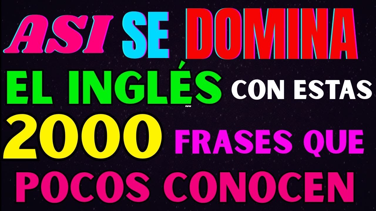 Escucha estas 2000 frases y entrena tu oído en inglés avanzado 👂🔥