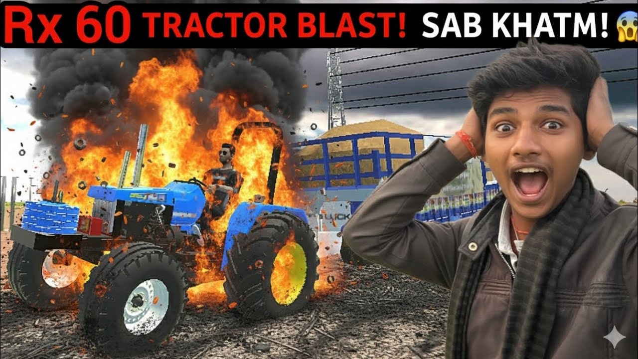 ​RX 60 TRACTOR BLAST! Sab Khatam Ho Gaya 😭🔥 | Indian Desi Vehicle Simulator