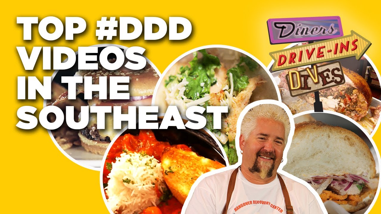 Top #DDD Videos in the Southeast with Guy Fieri | Diners, Drive-Ins, and Dives | Food Network