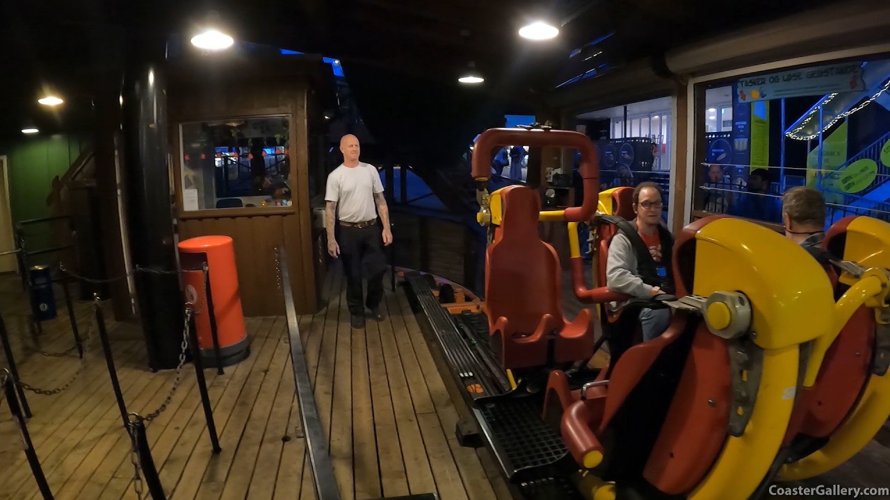 Tornado spinning coaster at Bakken in Denmark. Is this the craziest Intamin ride? Indoors & outdoors
