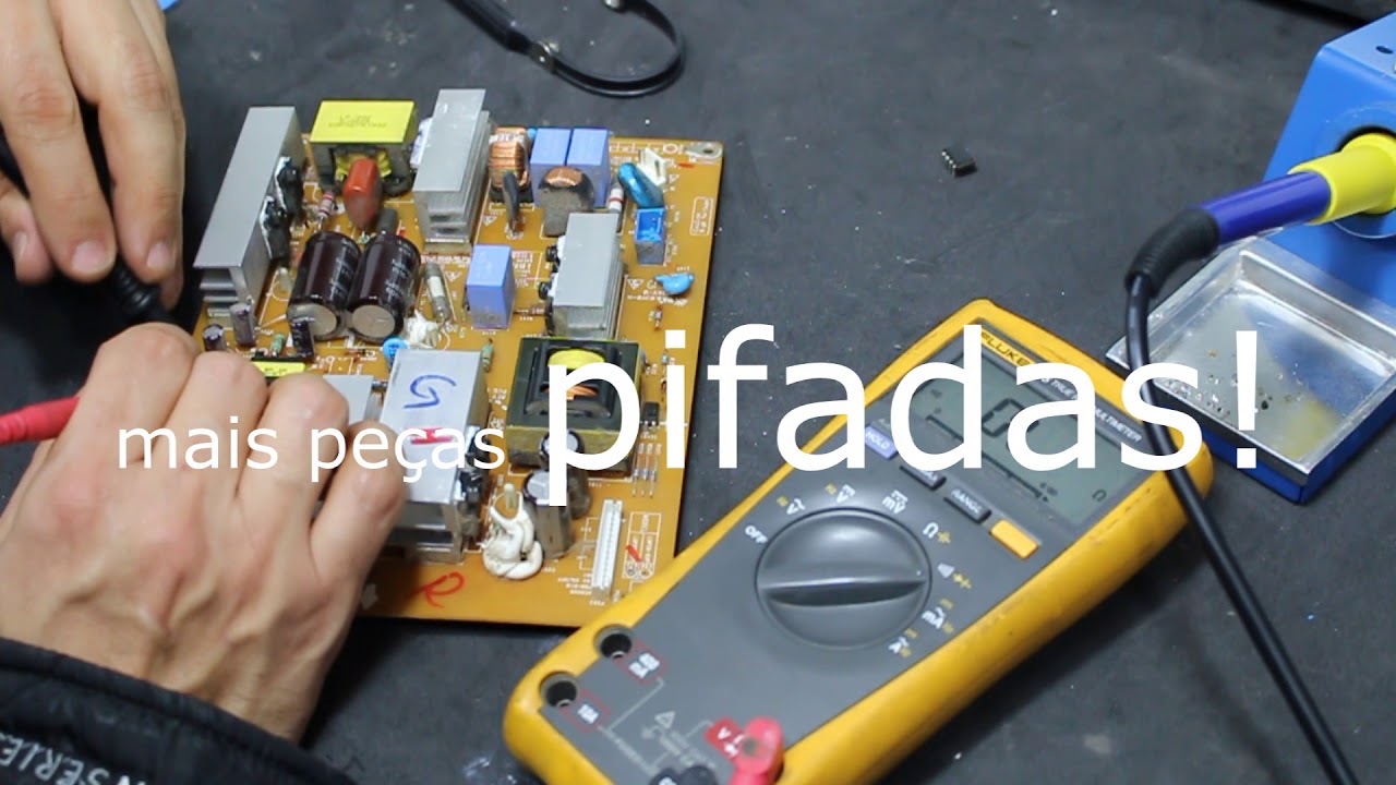 Como reparar a placa da fonte TV LCD LG  32LH20R