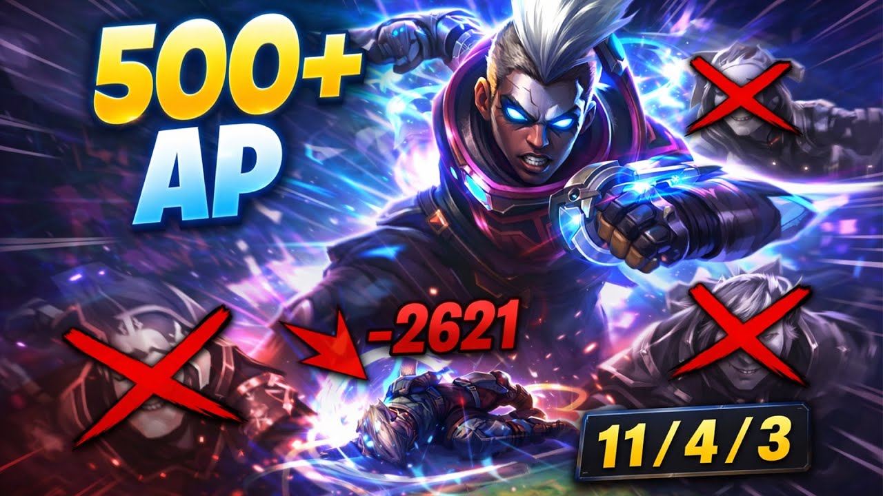 500 AP EKKO MID превратил один бой в тройное убийство