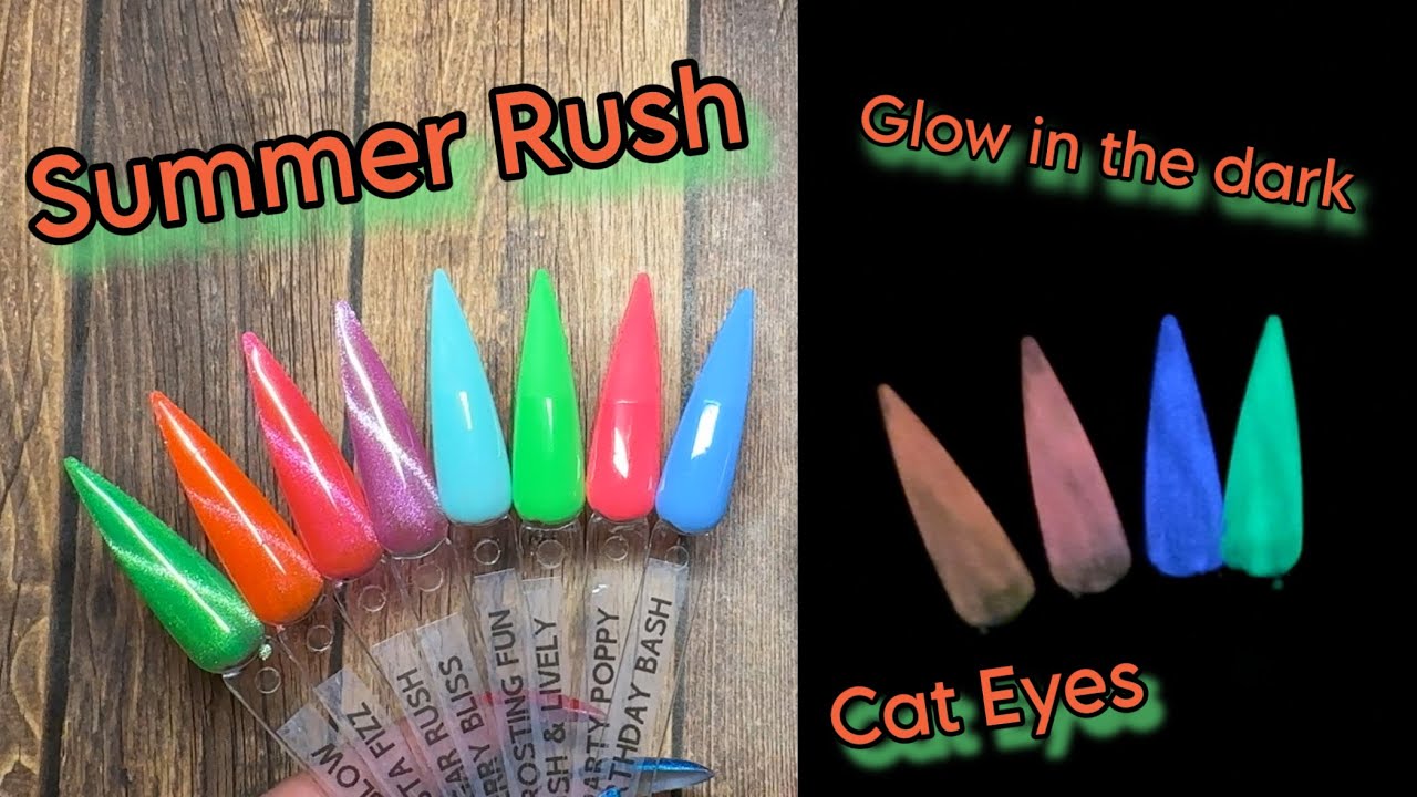 Madam Glam Summer Rush Collection / Glow in the Dark Cat Eye Polish