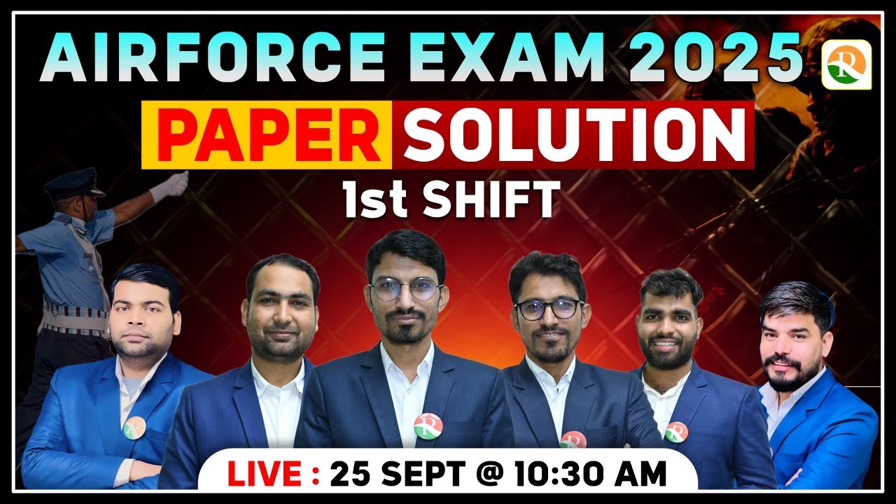 Airforce 1st Shift Paper Review 2025 | Airforce 02/2026 Paper Solution | Airforce X & Y Paper Review