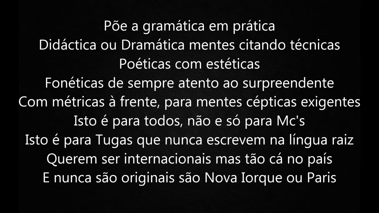 Sam the Kid-Poetas de Karaoke [Letra]