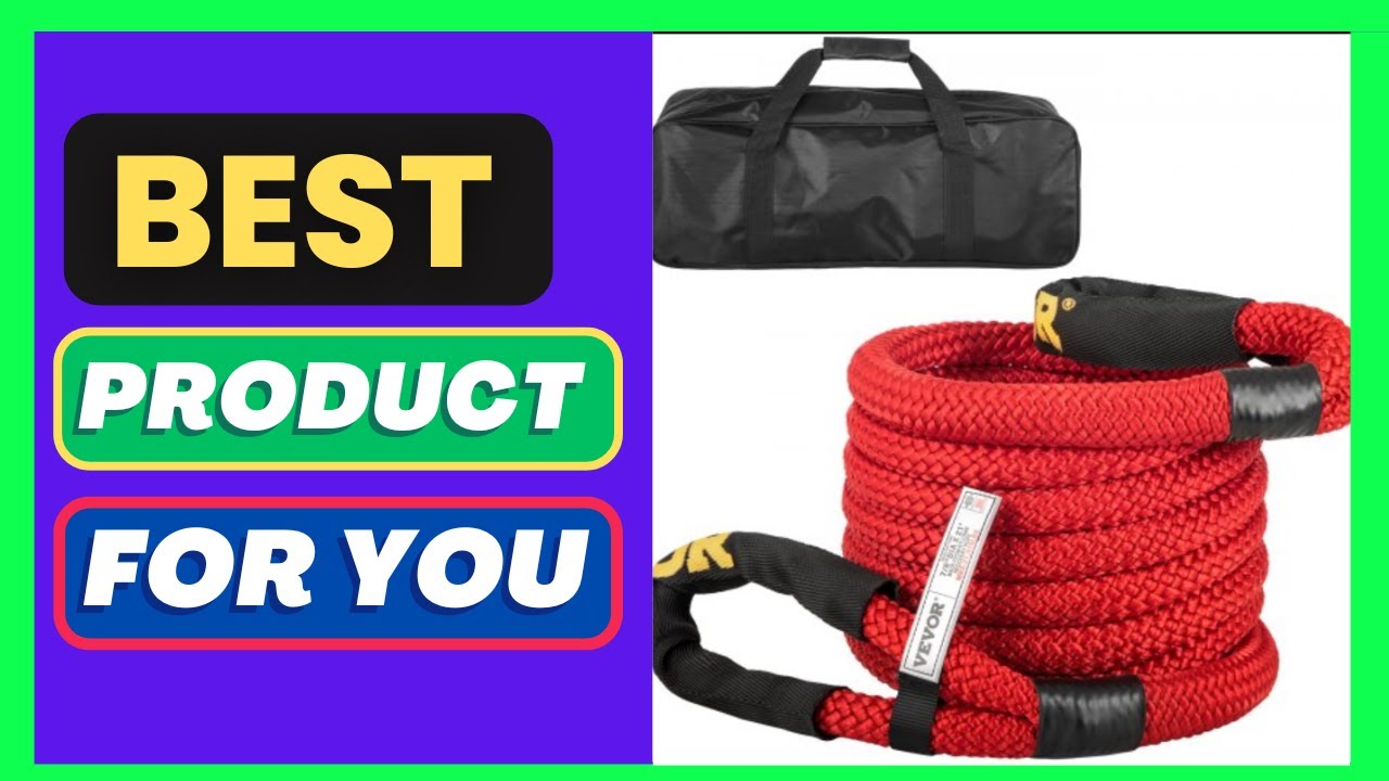 VEVOR 7/8" x 21' Kinetic Recovery Rope, 21,970 lbs, Heavy