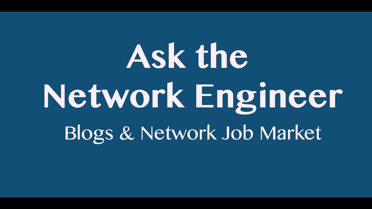 ANE Series: Blogs and Network Job Market