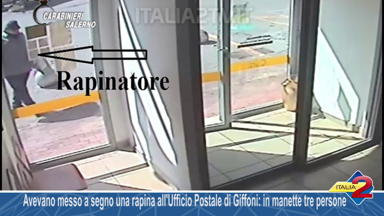 Avevano messo a segno una rapina all'Ufficio Postale di Giffoni, in manette tre persone