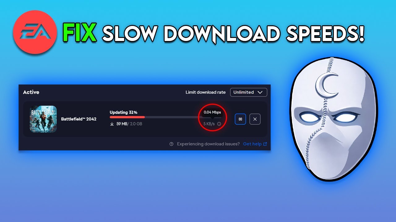 Fix Slow Download Speeds in Under 30 Seconds! (EA)