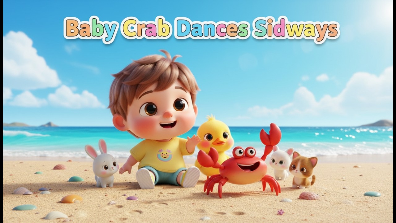 Sideways Baby Crab Dance – Nursery Rhyme, Toddler Learning, Ocean Fun, and Playful Movement