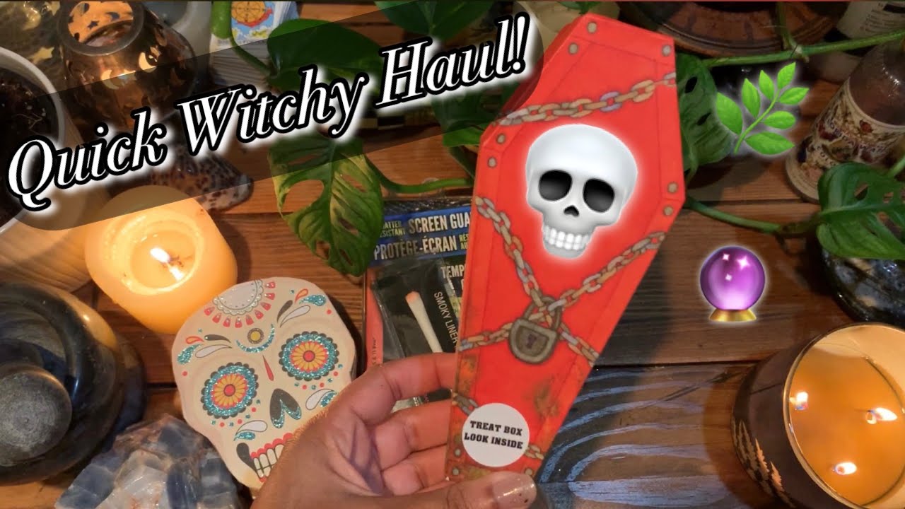 QUICK WITCHY DOLLAR TREE HAUL | 💀🌿🔮 | Cool Finds!
