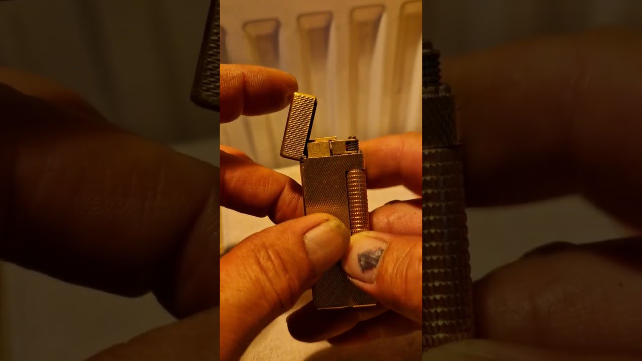 How to refill and fit a new flint on your luxurious Dunhill Rollagas  #dunhill 