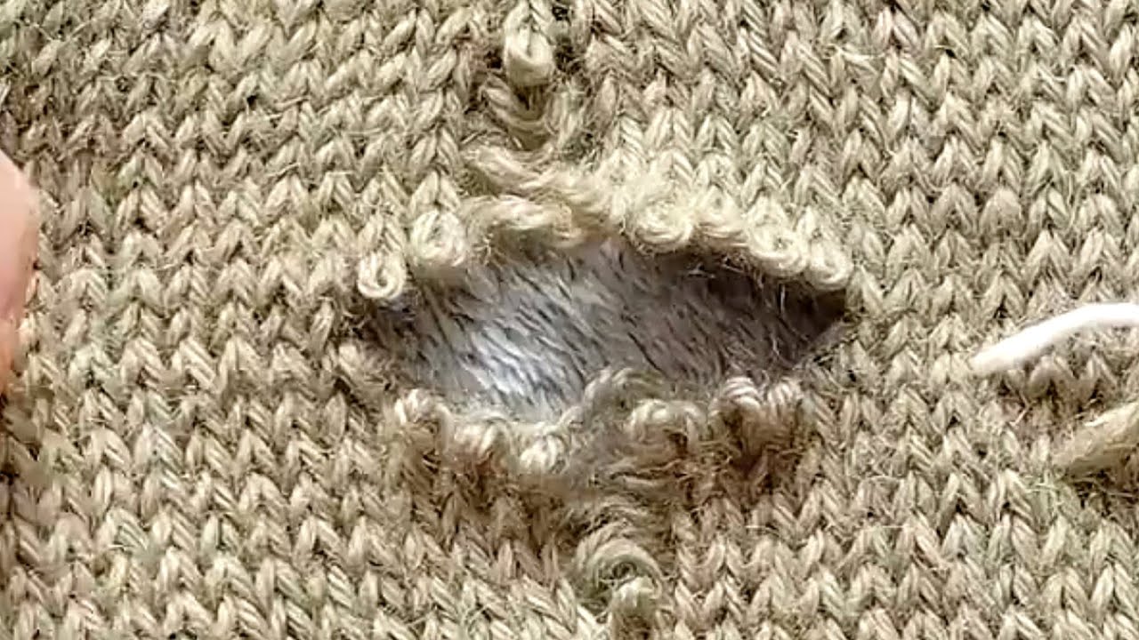Simplest Way to Repair a Hole in a Knitted Sweater at Home