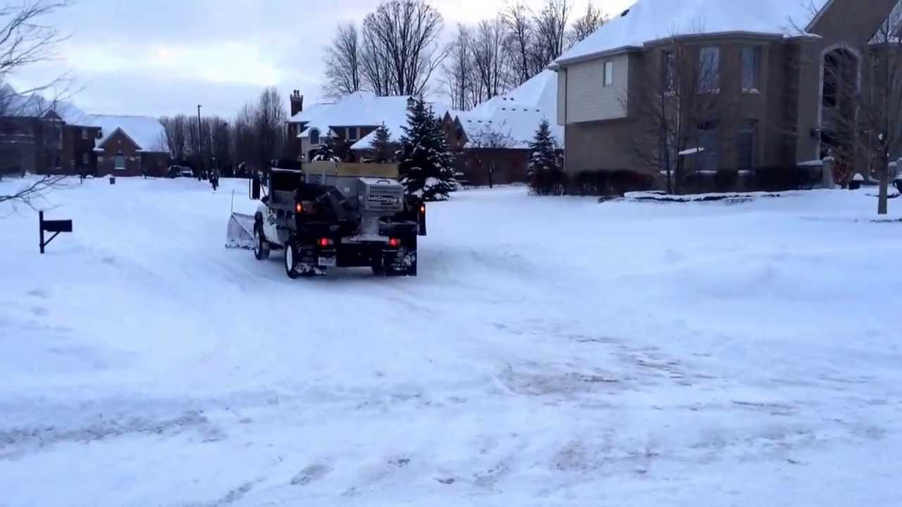 Green Giant Snow Services with Boss V Plow
