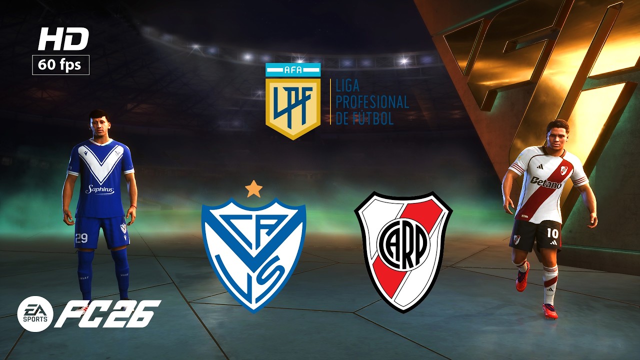 FC 26 - Velez vs River Plate - Liga Profesional Apertura | PC [HD60]