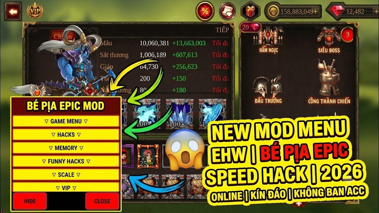 New Hack Game Epic Heroes War 2026 | Speed Hack | B&eacute; Pịa Epic 