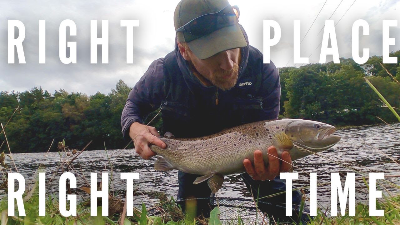 Fly fishing a falling spate